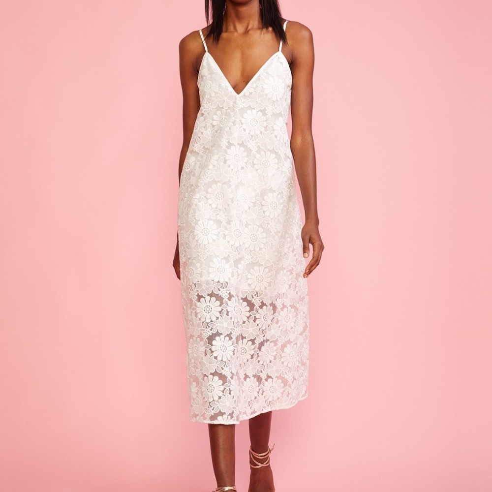 Cynthia Rowley Maya Lace Slip Dress - Picture 2 of 2